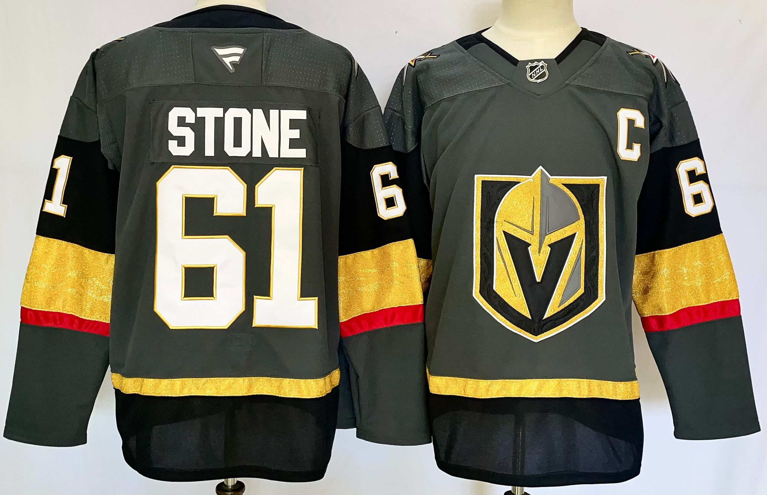 Men Vegas Golden Knights #61 Stone Gray 2025 Home Premier Player NHL Jersey->more nhl jerseys->NHL Jersey